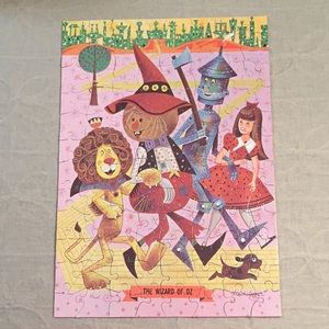Vintage Wizard Of Oz Vintage Puzzle In Original Tube Canister 1960s
